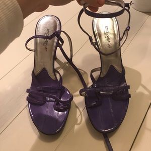 Purple Dolce & Gabbana Heels. Leather. Italian